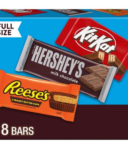 HERSHEY'S, KIT KAT and REESE'S Assorted Milk Chocolate18 Count (Pack of 1)
