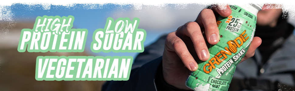 Protein shake footer